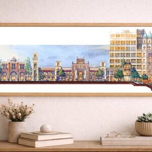 A Lifetime Beneath the Arches – Ltd Edition Signed Art Print by Kurt Xu 8x26"